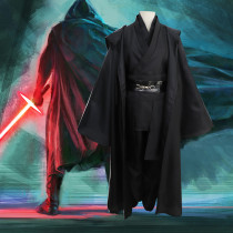 Star Wars Anakin Skywalker Sith Jedi Cosplay Costume Black Halloween Costume Full Set With Cloak
