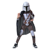 The Mandalorian Kids Costume Cosplay Suit With Cloak and Mask Halloween Costume For Kids