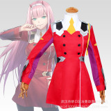 Anime Darling In The Franxx ZERO TWO 002 Strelizia Red Uniform Costume Halloween Costume Suit