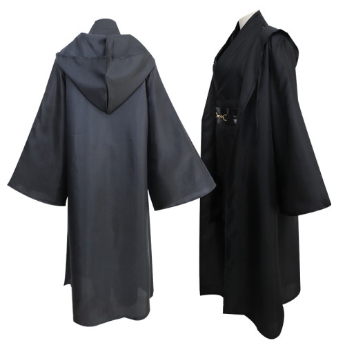 Star Wars Anakin Skywalker Sith Jedi Cosplay Costume Black Halloween Costume Full Set With Cloak