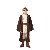 Star Wars Anakin Skywalker Jedi Kids Cosplay Costume Brown  Halloween Costume Full Set With Cloak For Children