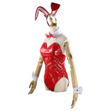 Anime Darling In The Franxx ZERO TWO 002 Strelizia Cosplay Costume PU Jumpsuit  Rabbit Sexy Halloween Costume