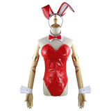 Anime Darling In The Franxx ZERO TWO 002 Strelizia Cosplay Costume PU Jumpsuit  Rabbit Sexy Halloween Costume