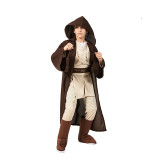 Kids Star Wars Anakin Skywalker Jedi Costume Brown Costume With Cloak and Lightsaber Full Set Outfit