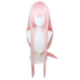 Anime Darling In The Franxx ZERO TWO 002 Strelizia Full Set Cosplay Costume PU Jumpsuit With Wigs and Shoes Set