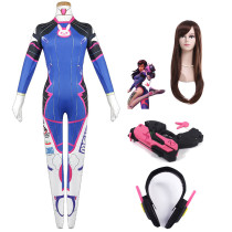 [Kids/Adults] Overwatch DVA Cosplay Costume Full Set Cosplay Costume Zentai With Wigs and Props