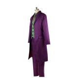 Batman The Dark Knight Cosplay Heath Ledger Joker Cosplay Costume Full Set Suit With Cloak and Mask