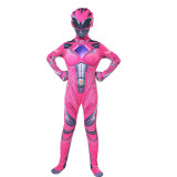 Mighty Morphin Power Rangers Kids Cosplay Zentai Costume Girls Boys Halloween Cosplay Jumpsuit