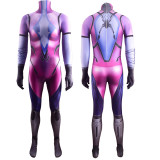 [Kids/Adults] OW Overwatch Widowmaker Classic Skin Costume Zentai Jumpsuit Halloween Spandex Costume