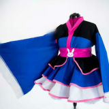 Overwatch DVA Cosplay Dress Hana Song D.Va Blue Lolita Cosplay Dress For Girls Women