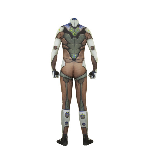 [Kids/Adults] Overwatch OW Genji Cosplay Costume Jumpsuit Zentai Halloween Spandex Costume Outfit