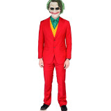 Joker Origin Movie Cosplay Joaquin Phoenix Joker Costume With Mask Halloween Costume Full Set