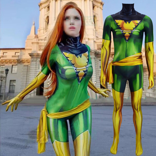 [Kids/Adults]X Men Phoenix Jean Grey-Summers Costume Zentai Spandex Jumpsuit
