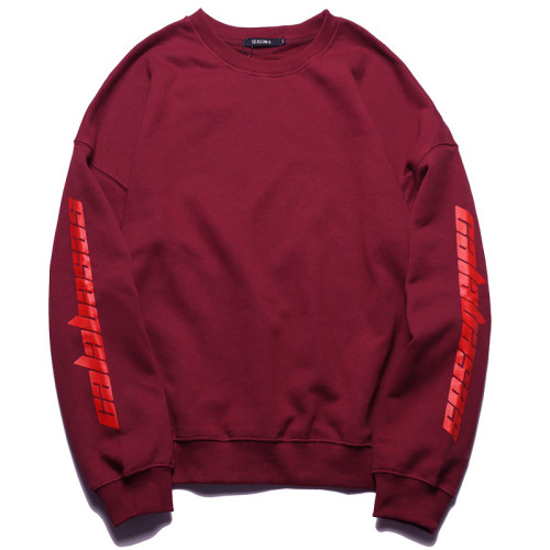 Kanye West Calabasas Print Graphic Sweatshirt Long Sleeve Round Neck Casual Unisex Shirts
