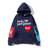 Kanye West Lucky Me I see Ghost Hoodie Long Sleeve Casual Sweatshirt For Men Women