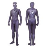 [Kids/Adults] Raimi Spider Man Cosplay Black Suit Zentai Costume Halloween Party Jumpsuit Outfit