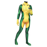 [Kids/Adults]X Men Rouge Cosplay Zentai Halloween Jumpsuit Costume Outfit