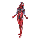 [Kids/Adults] Spider Gwen Costume Symbiote Venom Red Zentai Costume