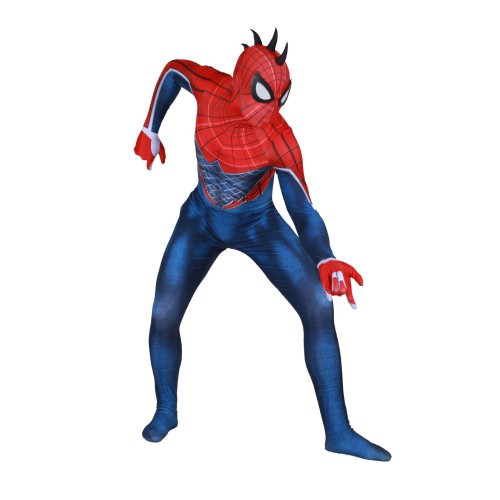 [Kids/Adults] Spider-Punk Suit Costume Spider Man Costume Zentai Suit Cosplay Jumpsuit Outfit