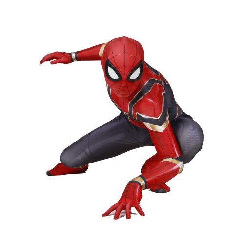 [Kids/Adults] Iron Spider Costume Halloween Cosplay Spandex Zentai Costume Outfit