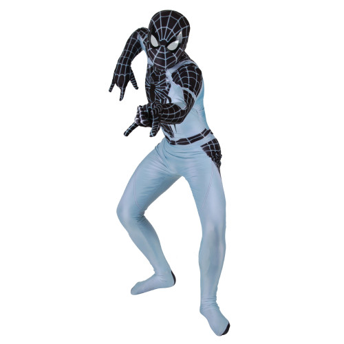 [Kids/Adults] Spider Man Negative Suit Costume Zentai Halloween Party Cosplay Outfit