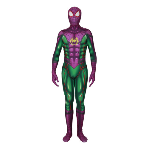 [Kids/Adults] Mile Morale The Joker Symbiote Spiderman Suit Cosplay Costume Zentai