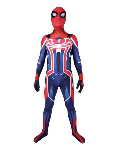[Kids/Adults] PS4 Spider Man Velocity suit Costume Zentai Halloeen Spandex Jumpsuit