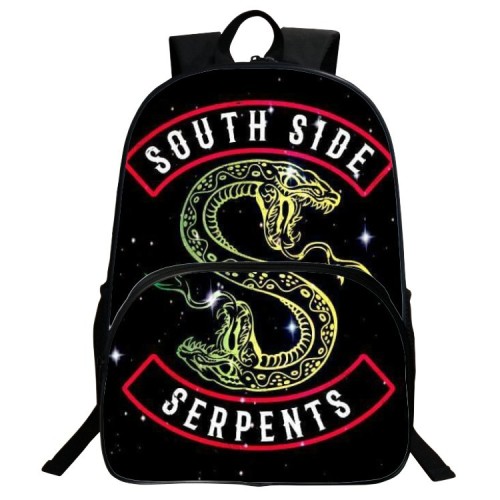 Riverdale Southside Serpent 3 D Backpack Students School Backpack Book Bag