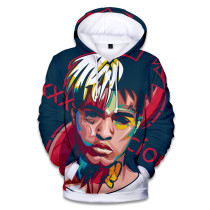 XXXtentacion 3 D Print Hip Hop Hoodie Unisex Long Sleeve Hooded Sweatshirt Streetwear For Youth Adults