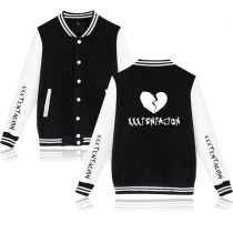 XXXtentacion Broken Heart Print Baseball Jacket Unisex Fall Winter Coat