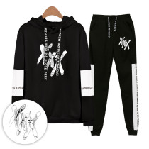 XXXtentacion Sweatsuit Unisex Hoodie and Sweatpants Set Youth Adults Winter Fall Outfit