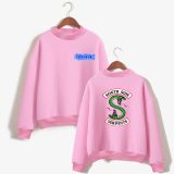 Riverdale Southside Serpent Girls Sweatshirt Turtle Neck Trendy Long Sleeve Pullovers