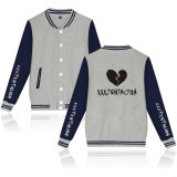 XXXtentacion Broken Heart Print Baseball Jacket Unisex Fall Winter Coat