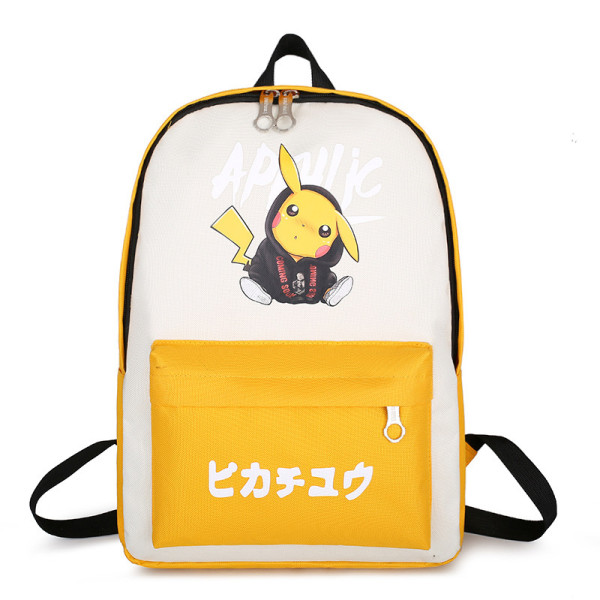 Pokemon Trendy Casual Cross Shoulder Bag Students Backpack Book Bag Travel Bag