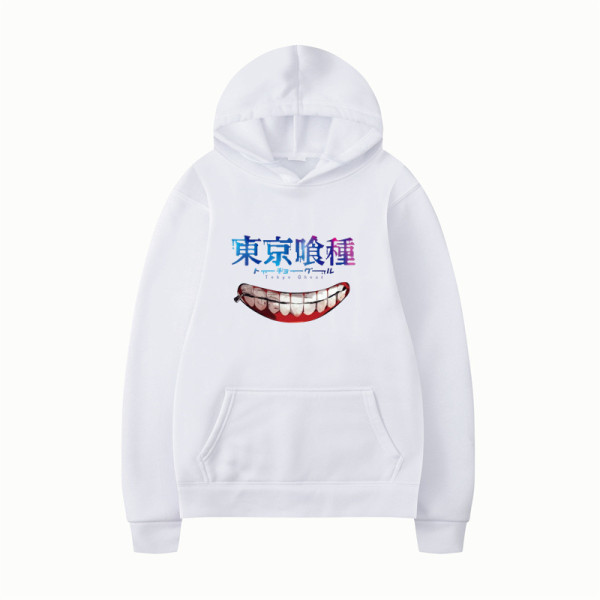 Anime Tokyo Ghoul Hoodie Unisex Casual Long Sleeve Sweatshirt Trendy Streetwear Fans Gift