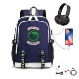 Riverdale Southside Serpent Backpack With USB Charging Port Students Backpack Bookbag