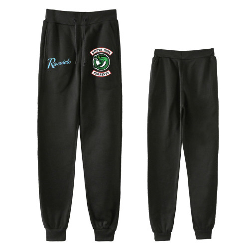 Riverdale Southside Serpent Print Sweatpants Unisex Adjustbale Waist Jogger Pants