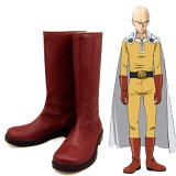 Anime One Punch Man Saitama Cosplay Boots Red Halloween Cosplay Accessories Boots