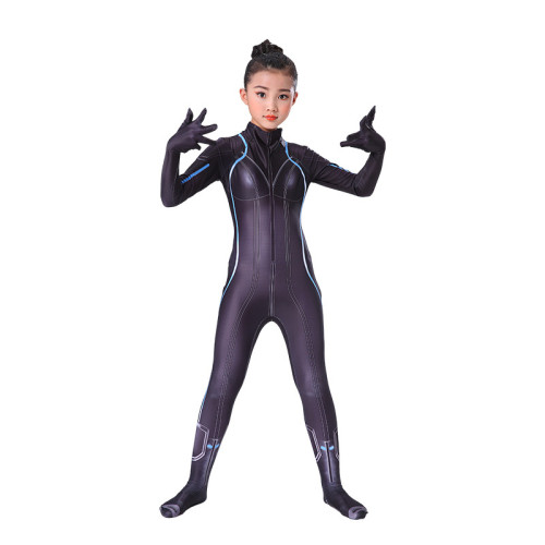 [Kids/Adults]Black Widow Black Zentai Costume Halloween Zentai Costume Outfit