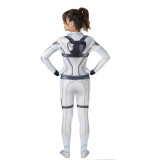 [Kids/Adults]Black Widow White Zentai Costume Halloween Jumpsuit Costume Outfit