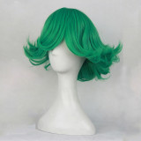 Anime One Punch Man Tatsumaki Cosplay Wigs Green Short Cosplay Wigs Accessories