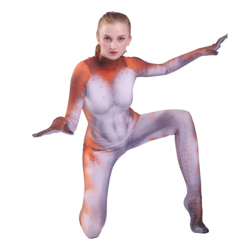 [Kids/Adults] Predator Female Zentai Costume Spandex Halloween Jumpsuit Costume Outfit