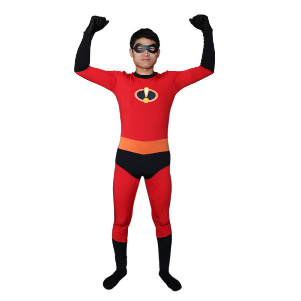Incredibles 2 Costume Mr Incredibles Cosplay Jumpsuit Spandex Halloween Zentai Costume