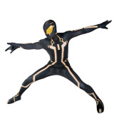 [Kids/Adults] Tron Cosplay Cosrtume Zentai Yellow Version Halloween Costume Jumpsuit