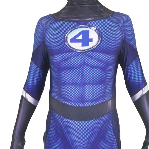[Kids/Adults] Fantastic Four Cosplay Jumpsuit Halloween Party Spandex Jumpsuit Costume