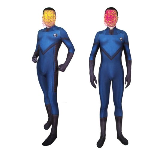 [Kids/Adults] Fantastic Four Unisex Costume Zentai Halloween Party Cosplay Outfit Jumpsuit