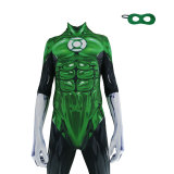 [Kids/Adults] Green Lantern Spandex Jumpsuit Cosplay Costumes Zentai Halloween Party Bodysuit