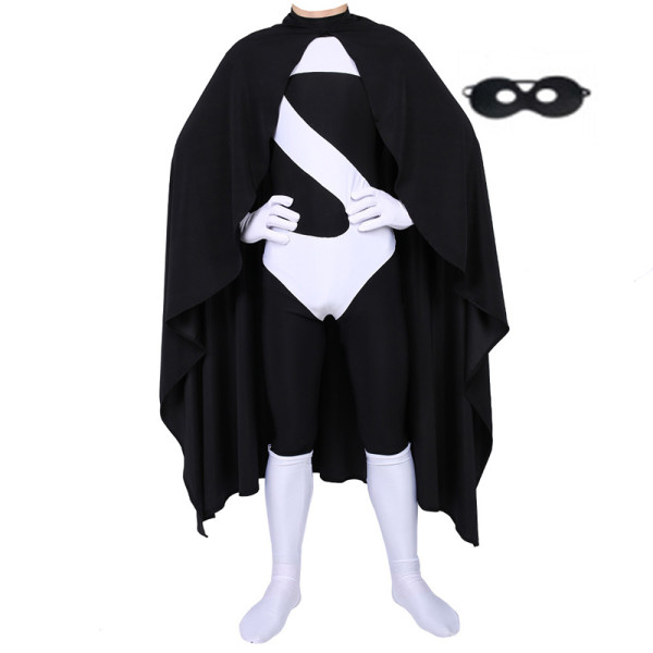 [Kids/Adults] Incredibles Syndrome Costume Halloween Cosplay Zentai With Mask and Cloak