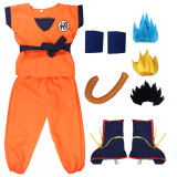 [Kids/Adults]Anime Dragon Ball Son Goku Cosplay Costume Full Set Unisex Halloween Cosplay Outfit