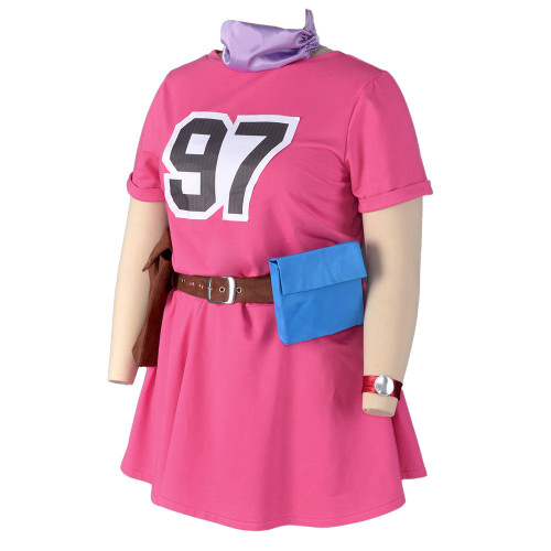 Anime Dragon Ball Bulma Cosplay Pink Dress Halloween Festival Cosplay Outfit